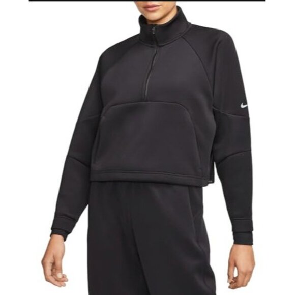 Nike Tops - Nike Dri-FIT Prima 1/2 Zip Training Top Size XL in Black  Kangaroo Pocket